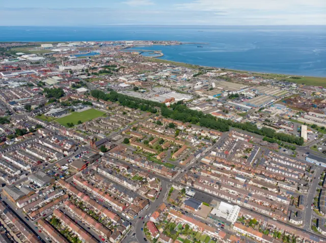 Aerial view of Hartlepool