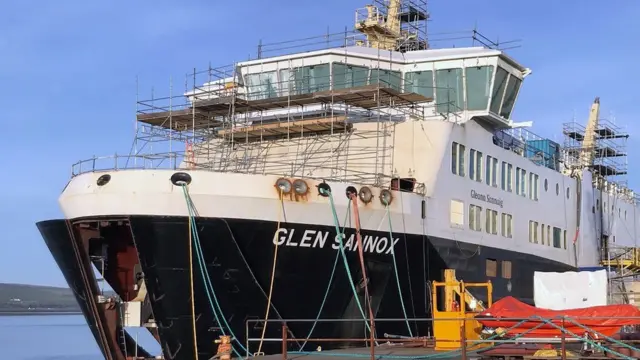 Glen Sannox at Ferguson Shipyard