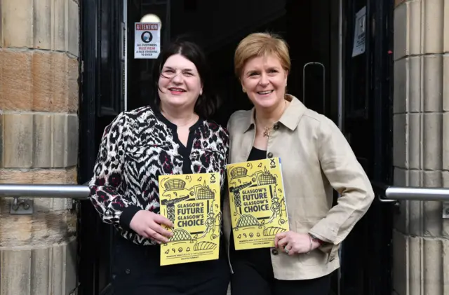 Susan Aitken and Nicola Sturgeon