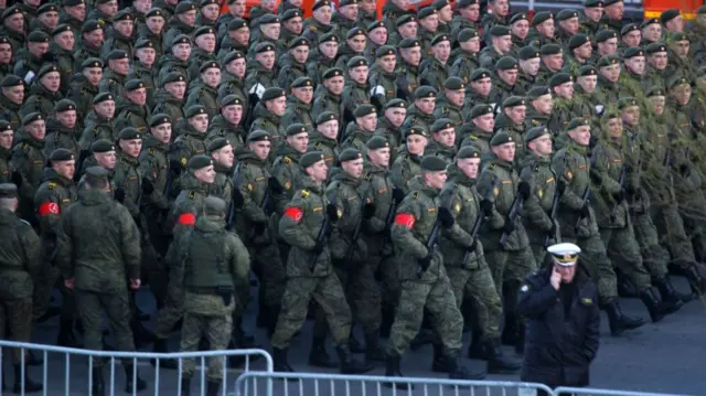 Rehearsing for Victory Day in Moscow