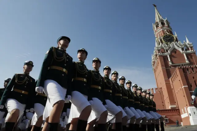 Parade rehearsal in Moscow, 7 May