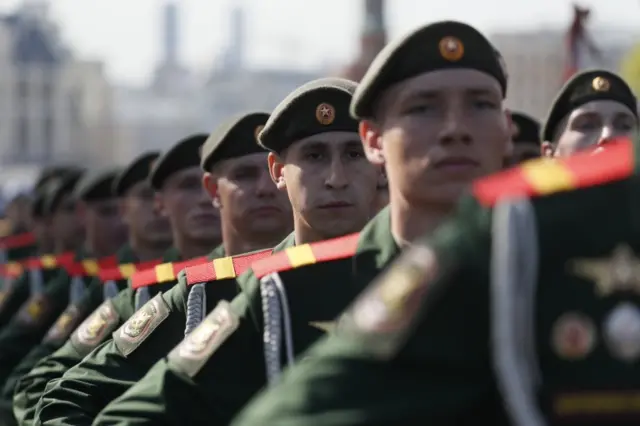 Parade rehearsal in Moscow, 7 May