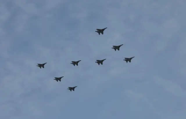 Parade rehearsal in Moscow, 7 May