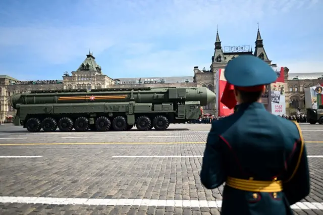 Parade rehearsal in Moscow, 7 May