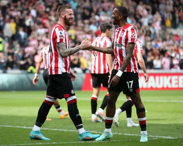 Pontus Jansson, Ivan Toney, Brentford, Southampton