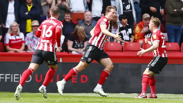 Sheffield United celebrate