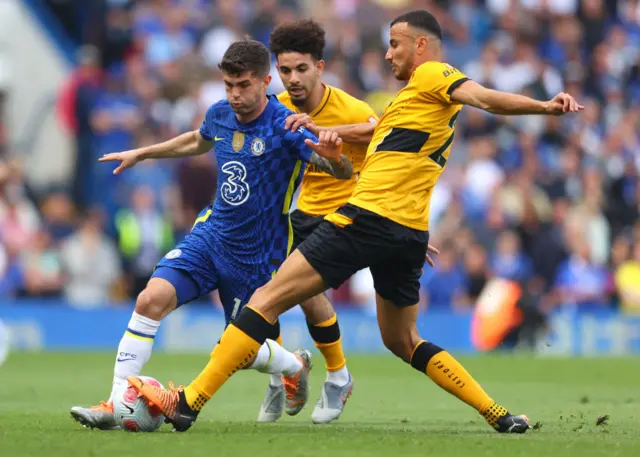 Christian Pulisic, Chelsea, Wolverhampton Wanderers