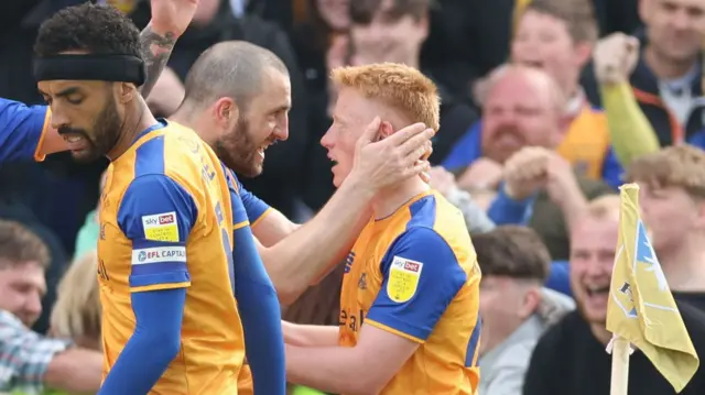 Mansfield celebrate