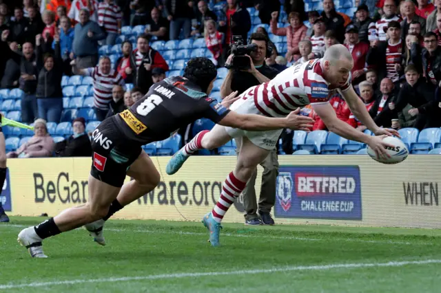 Liam Marshall scores for Wigan