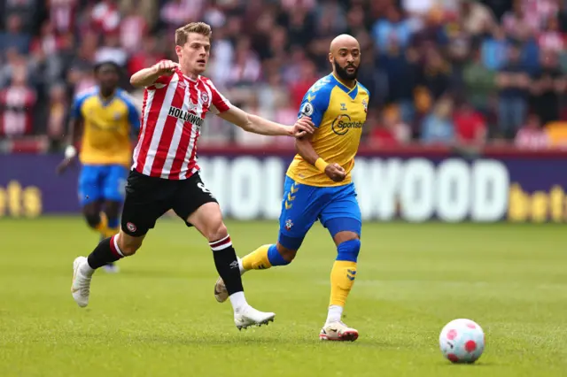 Mathias Jensen, Brentford, Southampton, Nathan Redmond