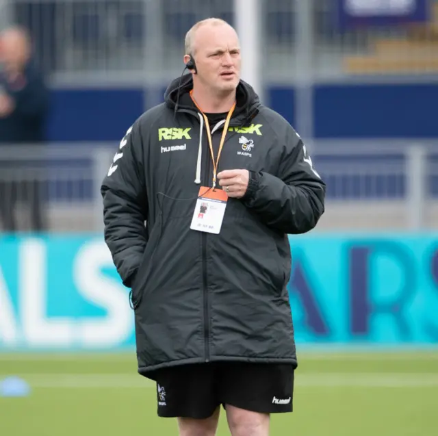 Wasps head coach Lee Blackett