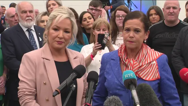 Sinn Féin’s Michelle O'Neill and Mary Lou McDonald