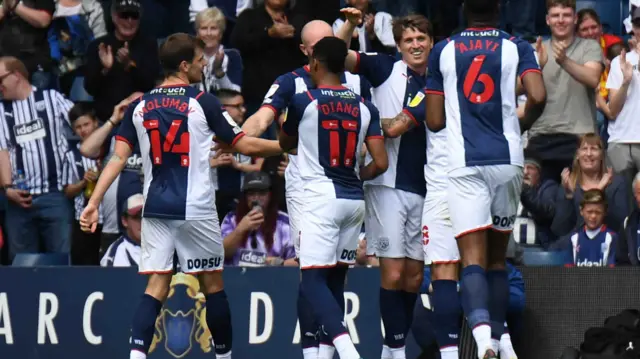 West Brom celebrate