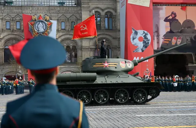 Parade rehearsal in Moscow, 7 May