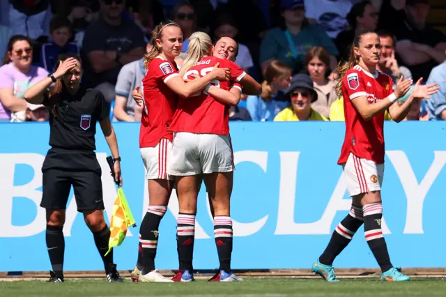 Man Utd celebrate