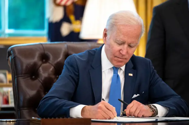 President Joe Biden at the White House