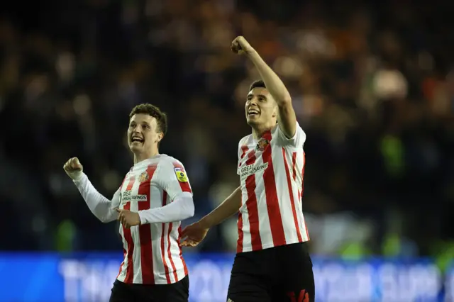 Sunderland players celebrate