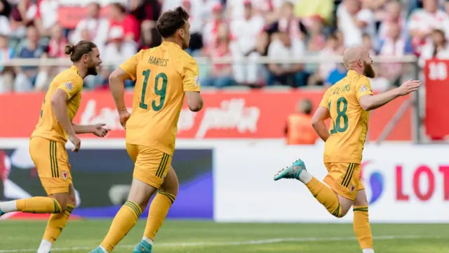 Jonny Williams celebrates