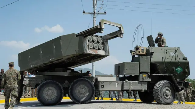 The new weaponry will include the M142 High Mobility Artillery Rocket System (HIMARS)