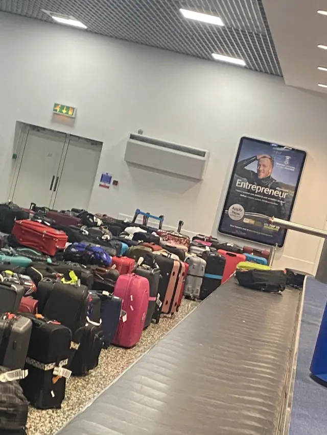 Baggage area at Birmingham airport