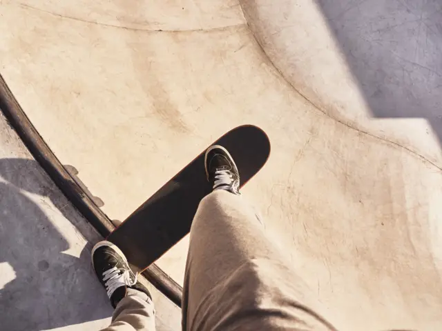Person on skateboard