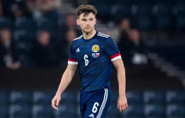 Scotland and Arsenal defender Kieran Tierney is missing through injury