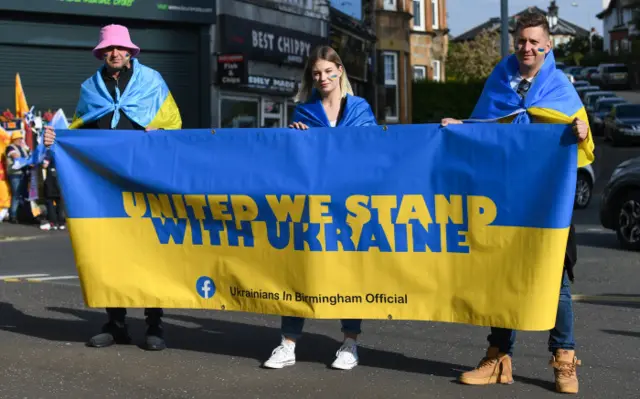 The Southside of Glasgow is a riot of blue and yellow