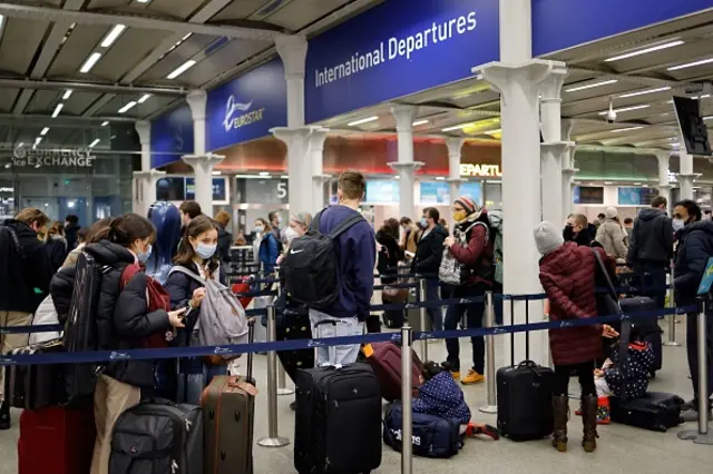 Departures at Eurostar in St Pancras station