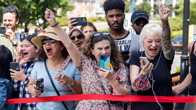 Johnny Depp fans react outside court to the verdict