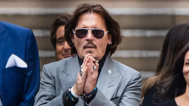 Johnny Depp in the witness box during his 2020 libel trial in the UK