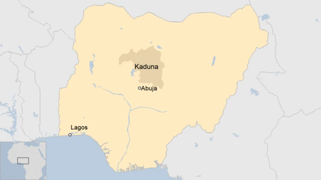 A map of Nigeria