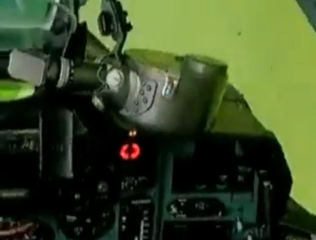 A radar warning receiver on the plane