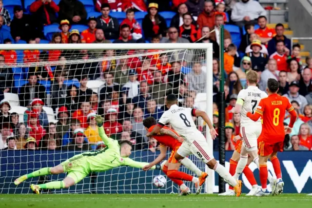 Youri Tielemans scores for Belgium