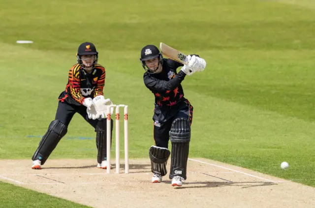 Amy Jones batting for Central Sparks