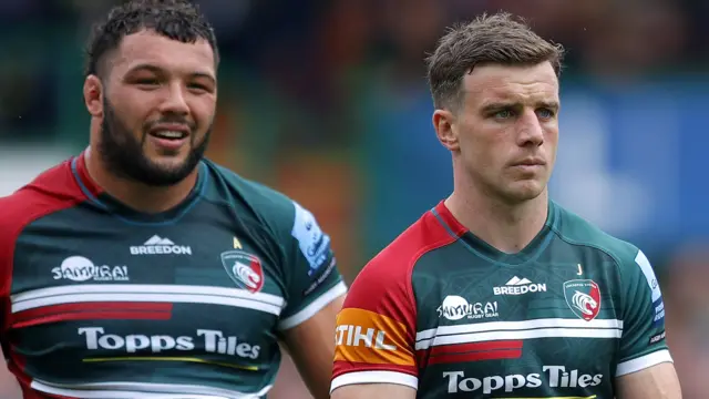 Leicester Tigers pair Ellis Genge (left) and George Ford