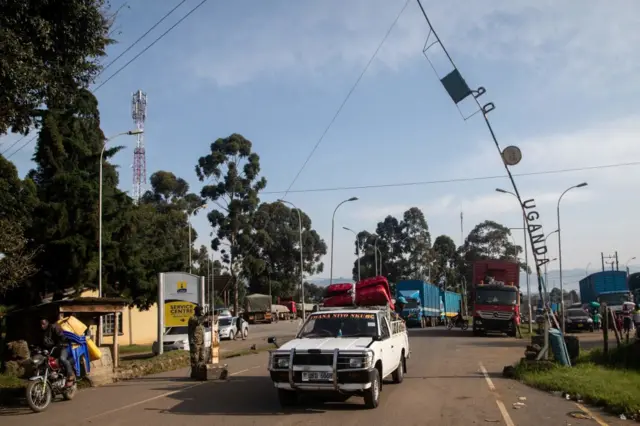 Bunagana town in Uganda