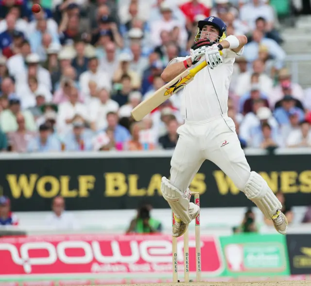 Kevin Pietersen during the 2005 Ashes Test at The Oval