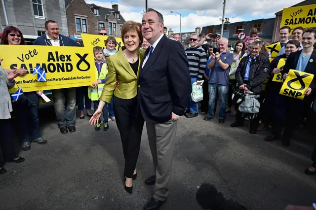 Nicola Sturgeon and Alex Salmond