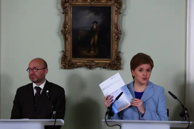 Nicola Sturgeon and Patrick Harvie