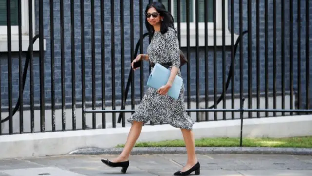 Attorney General Suella Braverman arriving at Downing Street, 15 June 2022