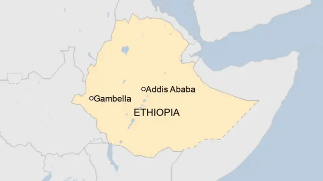 Map of Ethiopia