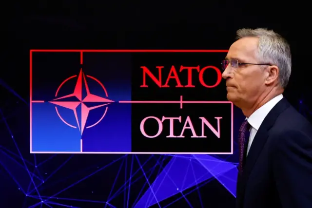 Nato Secretary-General Jens Stoltenberg attends a news conference
