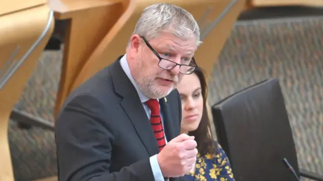 Mr Robertson went further than the first minister by saying the government wants to hold a referendum next October