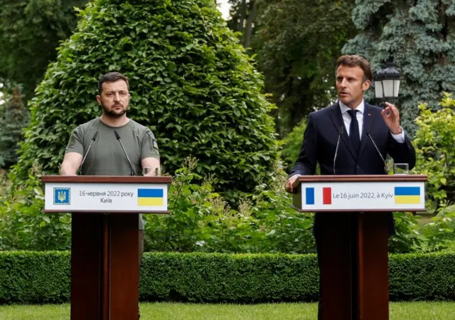 President Zelensky and President Macron