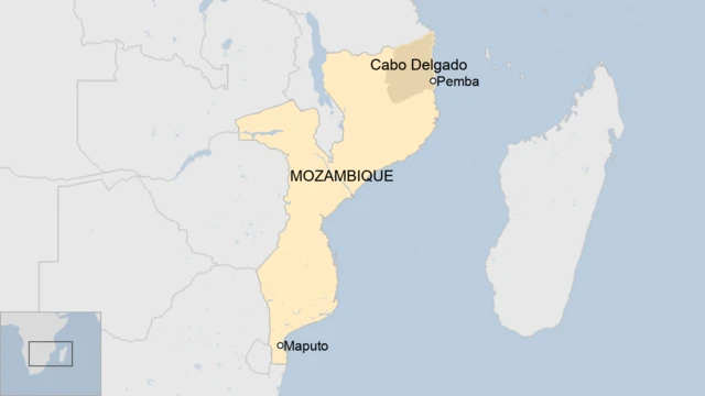 Map of Mozambique