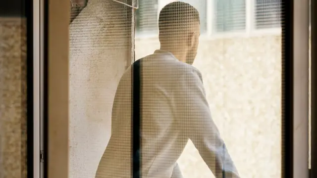 Andriy looking outside