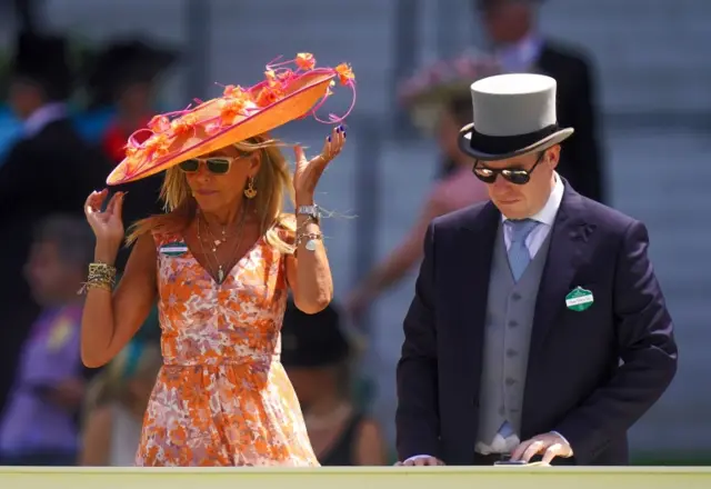 Racegoers arrive at Royal Ascot on day four