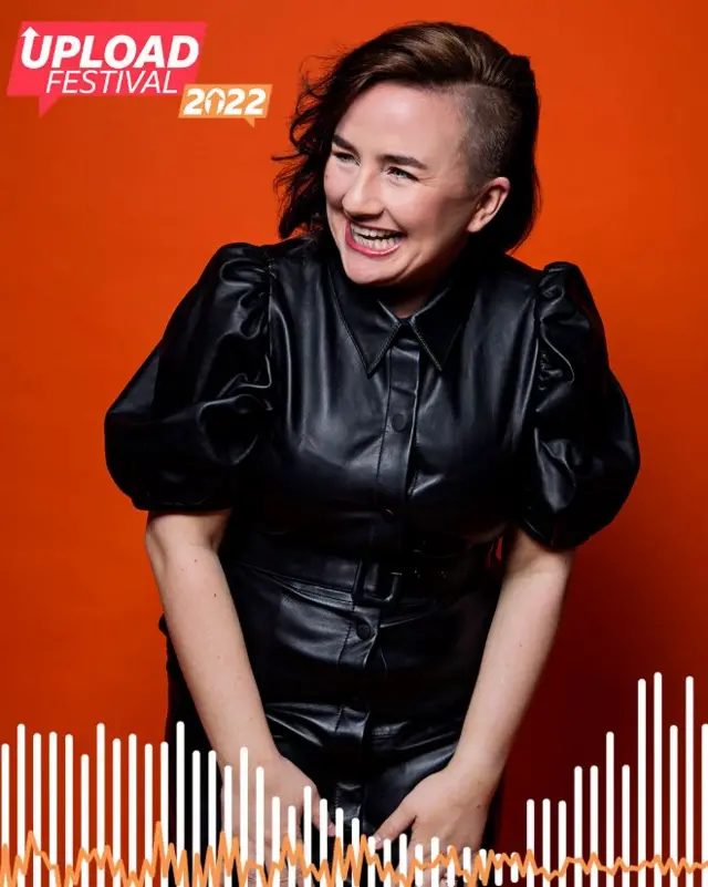 Comic Laura Lexx laughing