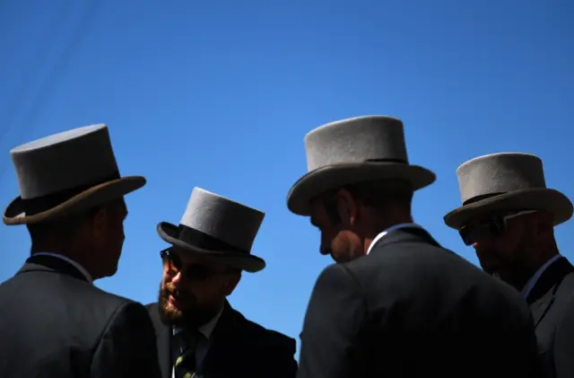 Racegoers at Royal Ascot