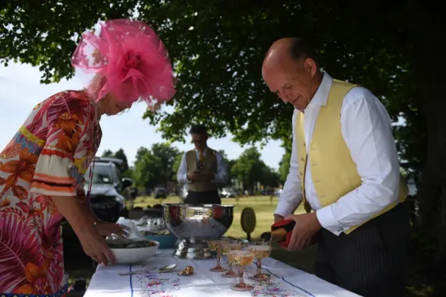 Royal Ascot punters enjoy a picnic